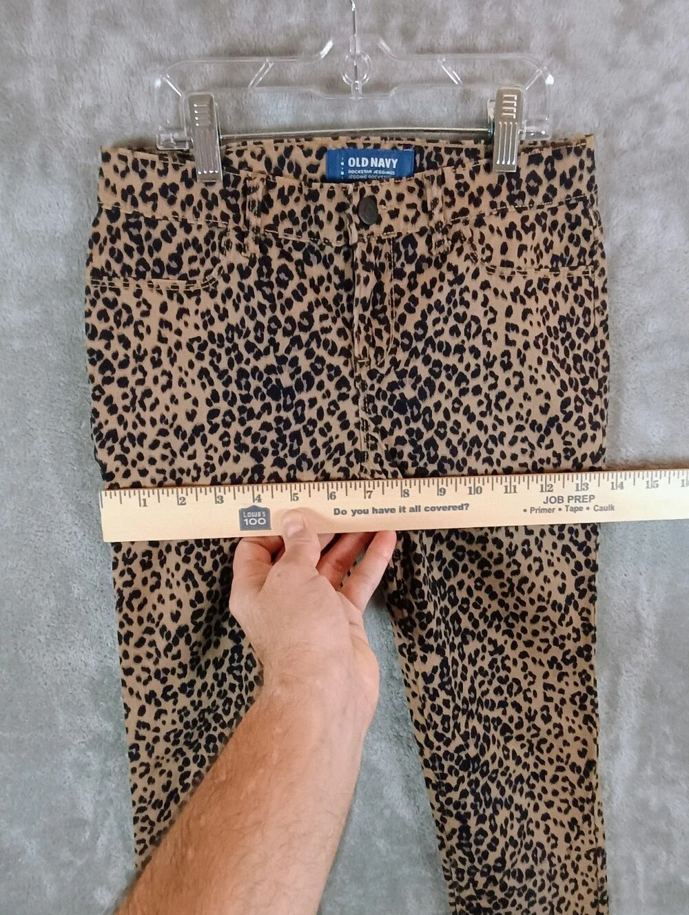 Girls Old Navy Leopard Print Rockstar Jeggings Size 12 Regular